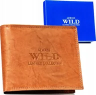 Portfele - Always Wild Duży, skórzany portfel męski w orientacji poziomej - Always Wild NoSize - miniaturka - grafika 1