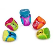 Przybory szkolne - Temperówka podwójna z pojemnikiem Owl (30szt) - miniaturka - grafika 1