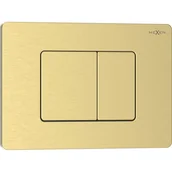 Przyciski spłukujące - Mexen Tex 05 przycisk spłukujący stal nierdzewna, złoty szczotkowany - 6105-11 - miniaturka - grafika 1