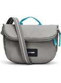 Torby męskie - Torba antykradzieżowa z klapą Pacsafe GO Saddle Crossbody - stone - miniaturka - grafika 1
