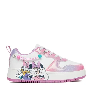 Sneakersy Mickey&Friends CEO-CP66-AW25-106DSTC Biały - Buty dla dziewczynek - miniaturka - grafika 1
