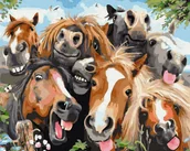 Malowanie po numerach - Artnapi 40x50cm Obraz Do Malowania Po Numerach Na Drewnianej Ramie - Przyjaciele na wieczność 40x50 - miniaturka - grafika 1