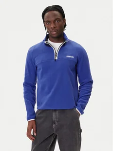 Napapijri Polar T-Dergana NP0A88UZ Niebieski Regular Fit - Bluzy męskie - miniaturka - grafika 1