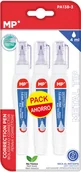 Długopisy - MP Korektor w długopisie 1.2 mm 4 ml 3 szt - miniaturka - grafika 1