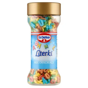 Dr.Oetker Literki Mix dekoracji 40 g - Dodatki do ciast w proszku - miniaturka - grafika 1