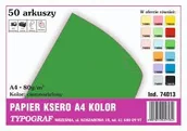 Papier do drukarek - Papier kolorowy ksero Typograf A4 80 g ciemnozielony - miniaturka - grafika 1