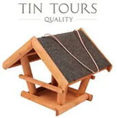 Karmniki dla ptaków - DREWNIANY KARMNIK DLA PTAKÓW 30x28x25h cm - miniaturka - grafika 1