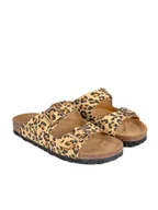 Klapki i japonki damskie - BABUNKERS Family Klapki w kolorze jasnobrązowym - miniaturka - grafika 1