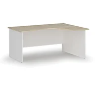 Biurka - Biurko narożne PRIMO WHITE, 1600 x 1200 mm, prawe, biały/dąb naturalny - miniaturka - grafika 1
