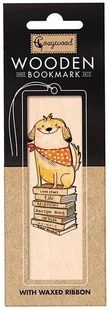 Cozywood Zakładka drewniana Pies na książkach - gadżet - Zakładki do książek - miniaturka - grafika 1