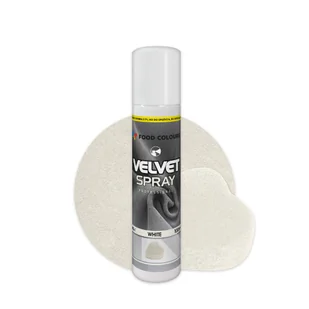 Food Colours Velvet Spray Natural White 100ml - Dodatki do ciast w proszku - miniaturka - grafika 1