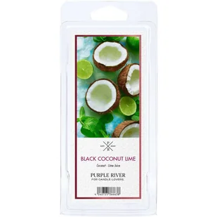 Wosk zapachowy sojowy naturalny Purple River 50 g Kokos Limonka Black Coconut Lime - Zapachy do domu - miniaturka - grafika 1