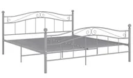 Łóżka - Szare metalowe łóżko industrialne 140x200 cm G6-B38 - miniaturka - grafika 1