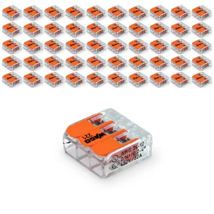 50x Szybkozłączka WAGO 3 gniazda 0,14-4mm 221-413 złączka zaciskowa ZESTAW - Pozostałe akcesoria sieciowe - miniaturka - grafika 1
