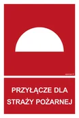 Systemy ekspozycyjne i znaki informacyjne - BB023 PRZYŁĄCZE DLA STRAŻY POŻARNEJ, TS - PŁYTA TD FOTOLUMINESCENCYJNA; (400X594MM) - miniaturka - grafika 1