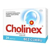 Przeziębienie i grypa - GLAXO SMITH KLINE CHOLINEX BEZ CUKRU 24 past. - miniaturka - grafika 1