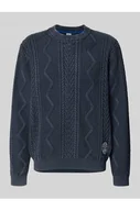 Swetry męskie - Sweter z dzianiny o kroju regular fit z czystej bawełny model PERRY - Pepe Jeans - miniaturka - grafika 1