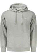 Bluzy męskie - PEPE JEANS MĘSKA BLUZA Z ROZPINANYM NA ZAMEK SZARY - Pepe Jeans - miniaturka - grafika 1