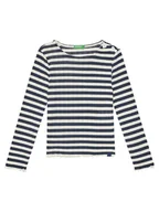 Bluzki damskie - United Colors Of Benetton Bluzka 33LQC10OM Granatowy Regular Fit - miniaturka - grafika 1
