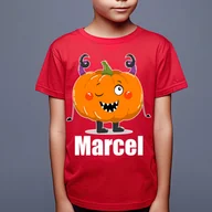 Koszulki dla dziewczynek - Dynia (imię) koszulka dziecięca na Halloween - miniaturka - grafika 1