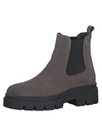 Kozaki damskie - Tamaris Damskie kozaki 1-1-25492-41 Chelsea, Grey Suede, 42 EU - miniaturka - grafika 1
