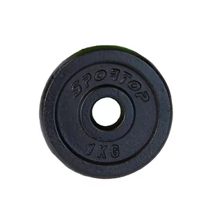 VS, Obciążenie żeliwne, czarny, 1kg - Obciążenia - miniaturka - grafika 1