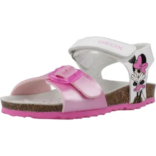 Sandały Geox Model B Sandal Chalki Girl Kolor Biały - Sandały damskie - miniaturka - grafika 1