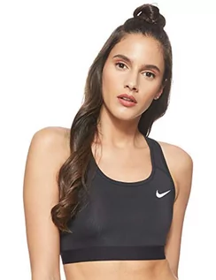 Biustonosze - Nike Kobiety Biustonosz sportowy, Czarny/Biały, XS - grafika 1