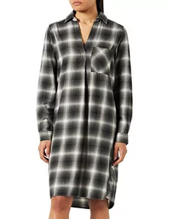Camel Active Womenswear Sukienka damska, Night Blue Check, XXL - Sukienki - miniaturka - grafika 1