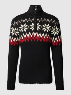 Sweter z dzianiny ze stójką model ‘Myking’ - Swetry męskie - miniaturka - grafika 1