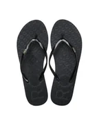 Klapki i japonki damskie - Roxy Japonki ARJL100873 Czarny - miniaturka - grafika 1