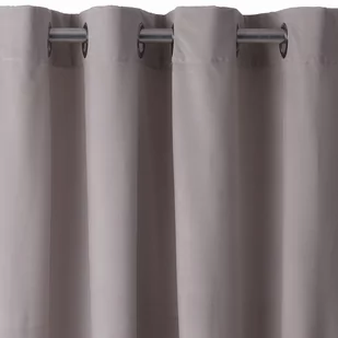 Zasłona welwetowa PIERRE 140x270 srebro na przelotkach, - Zasłony - miniaturka - grafika 1