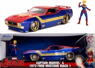 Samochody i pojazdy dla dzieci - Ford Mustang '73 Captain Marvel AVENGERS JADA 1:24 - miniaturka - grafika 1