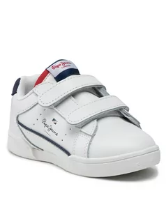 Buty dla chłopców - Pepe Jeans Sneakersy Lambert Classic Boy PBS30514 Biały - grafika 1
