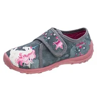 Kapcie damskie - Fischer Dziewczęce kapcie Boogy, szara róża, 31 EU - miniaturka - grafika 1