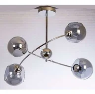 Lampy sufitowe - VEN Loftowa LAMPA sufitowa VEN 2690/4 modernistyczna OPRAWA szklane klosze chrom przydymione __code-64500 - miniaturka - grafika 1
