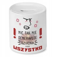 Skarbonki - Skarbonka Dla Dziadka na Urodziny Imieniny Prezent z Nadrukiem ze Zdjęciem + Opakowanie na prezent (wzór 02) - miniaturka - grafika 1