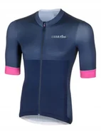 Kurtki rowerowe - Koszulka rowerowa zeroRH+ Logo DARK BLUE/FUCSIA - L - miniaturka - grafika 1