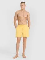 Kąpielówki męskie - 4F Spodenki plażowe męskie - żółte L - miniaturka - grafika 1
