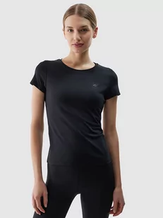 4F Koszulka sportowa w kolorze czarnym - Koszulki sportowe damskie - miniaturka - grafika 1