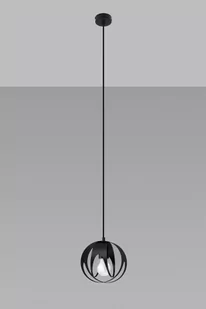 Sollux Lighting Lampa wisząca TULOS 1 czarna - Lampy sufitowe - miniaturka - grafika 1
