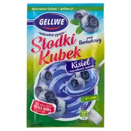 Kisiel - ﻿Gellwe Słodki Kubek Kisiel z kawałkami owoców o smaku borówkowym 28 g - miniaturka - grafika 1