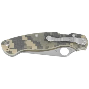 Nóż składany Spyderco Military 2 Camo G10, Satin Plain CPM S30V by Sal, Eric Glesser (C36GPCMO2) - Noże - miniaturka - grafika 7