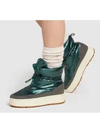 Botki damskie - Pepe Jeans FOOTWEAR Botki zimowe "Kore" w kolorze zielonym - miniaturka - grafika 1
