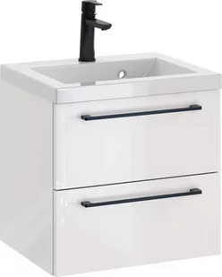 Szafka z Umywalką ROSEN 50 cm - Uchwyt Czarny - Szafki łazienkowe - miniaturka - grafika 1