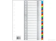 Segregatory - TIERRA Przekładki kart. laminowane Tres A4 A-Z kolorowe PLAN4-A-Z - miniaturka - grafika 1