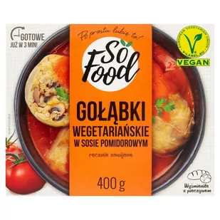 So Food Gołąbki wegetariańskie w sosie pomidorowym 400 g - Szybkie dania obiadowe - miniaturka - grafika 1