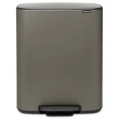 Kosze na śmieci - Brabantia Kosz na śmieci Bo Pedal Bin 60L ciemnooliwkowy 211409 - miniaturka - grafika 1