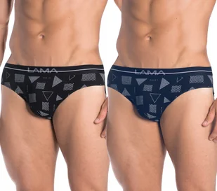 SLIPY męskie LAMA M-866 BAWELNIANE 2szt majtki r.M - Majtki męskie - miniaturka - grafika 1