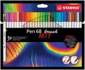 Kredki, ołówki, pastele i pisaki - Flamaster STABILO Pen 68 brush etui kartonowe 30 szt. ARTY 568/30-21-20 - miniaturka - grafika 1